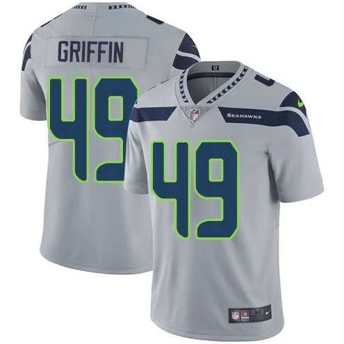 Men Seattle Seahawks #49 Shaquem Griffin Nike Grey Vapor Limited NFL Jersey
